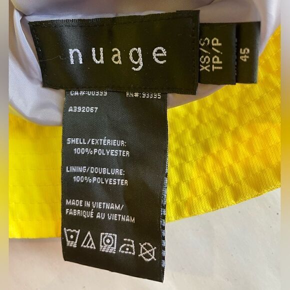 Nuage Waterproof Bucket Hat Yellow Size XS - Picture 3 of 6